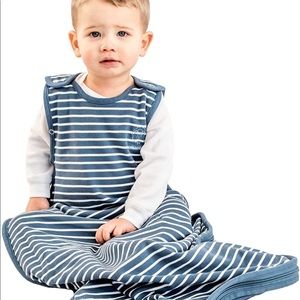 Woolino Toddler Sleeping Bag 4 Season Merino Wool Sleep Sack 2-4 Years Navy Blue